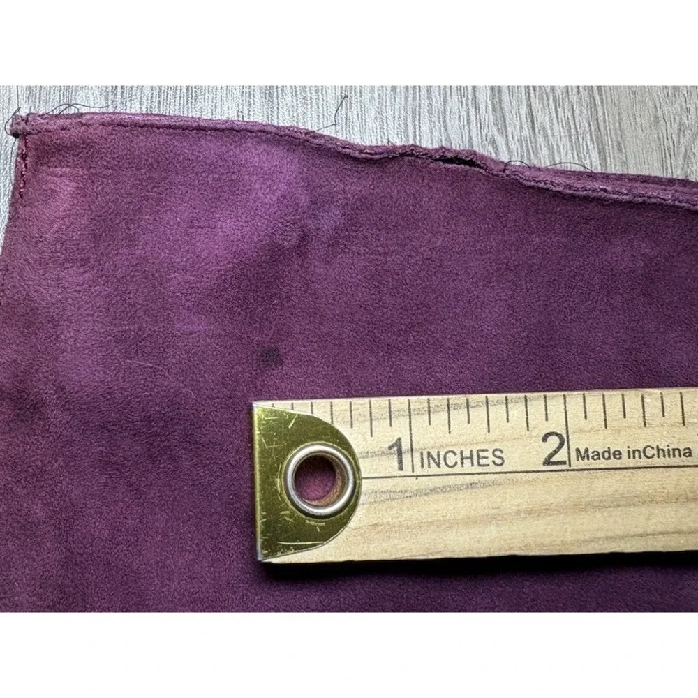 Jitrois Stretch Leather Skirt Burgundy Lambskin Size 36 XS Designer Edgy Chic - Picture 7 of 9